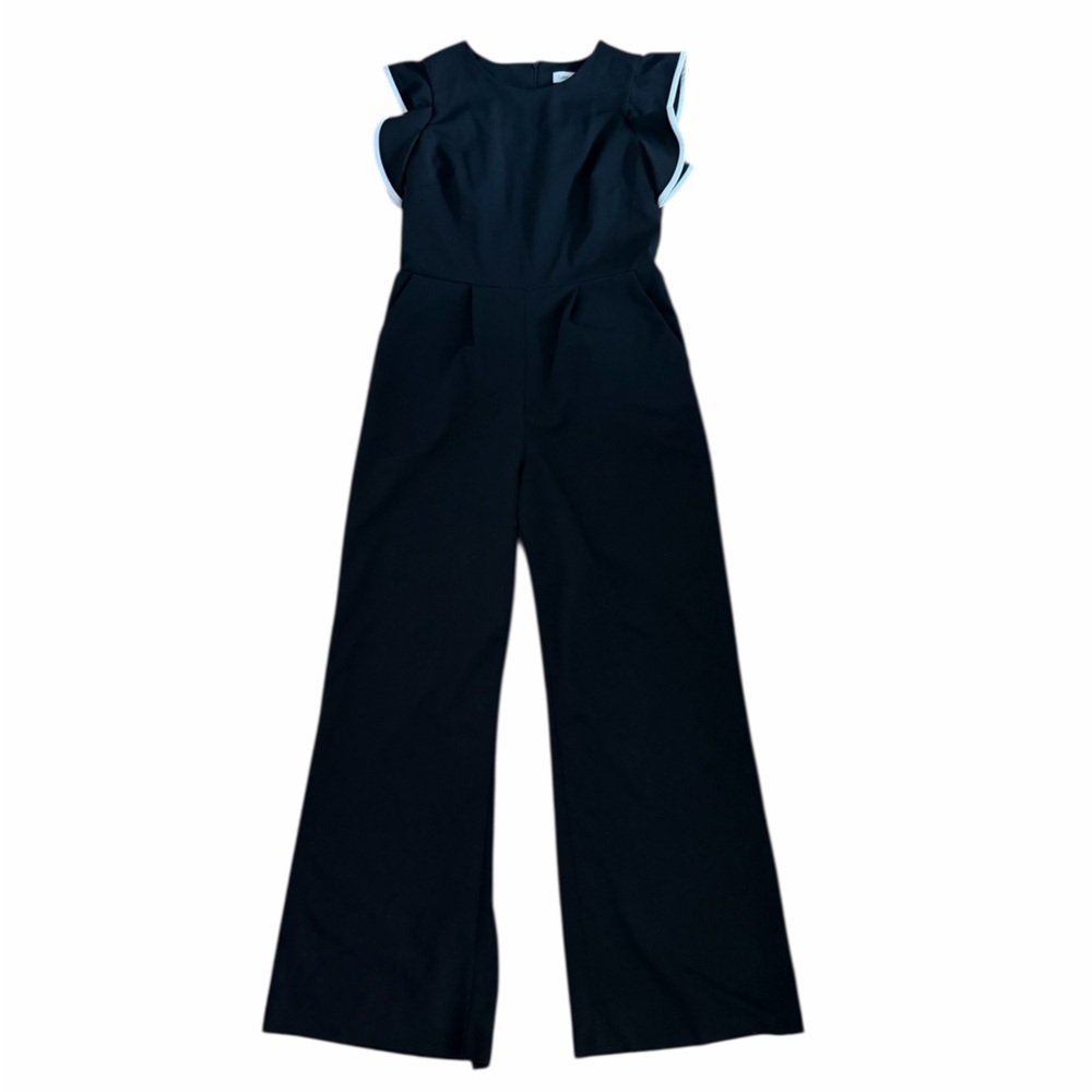 Calvin Klein Black Jumpsuit with White Trim